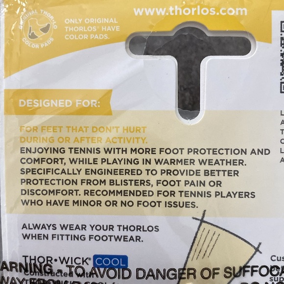 Thorlo Tennis Light Cushion Ankle Socks - Picture 5 of 6